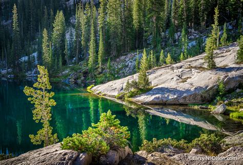 Alpine Lake Sawtooth Mountains Wilderness Id Larry N Olson Photography