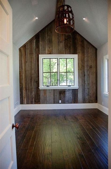 Reclaimed Wood Accent Wall Farm House Living Room Rustic Farmhouse