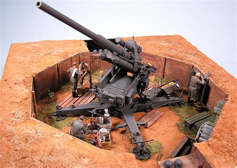 Houston Armor Club Hac Completed 105mm Flak Diorama