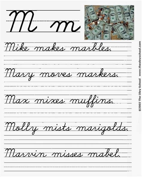 I searched online for practice sheets and videos, and there is plenty around. Cursive Handwriting Worksheet | Hand Writing