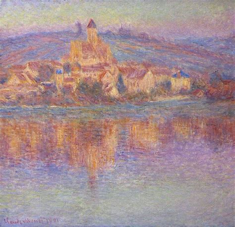 Vetheuil At Sunset Claude Monet Encyclopedia Of