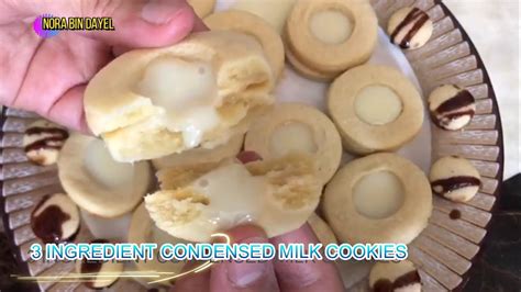 3 Ingredient Condensed Milk Cookies Super Easy To Make Milk And