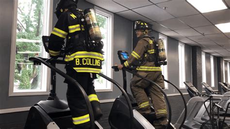 Firefighters In Full Gear Walk 110 Flights Of Stairs To Honor 911