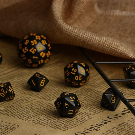 Buy Pcs Party For Game Dungeons Dragons Polyhedral D Multi Sided Acrylic Dice At