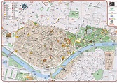 Seville city center map