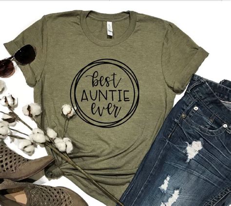 Best Aunt Ever Aunt T Aunt Tshirt Aunt Shirt Aunt T Etsy