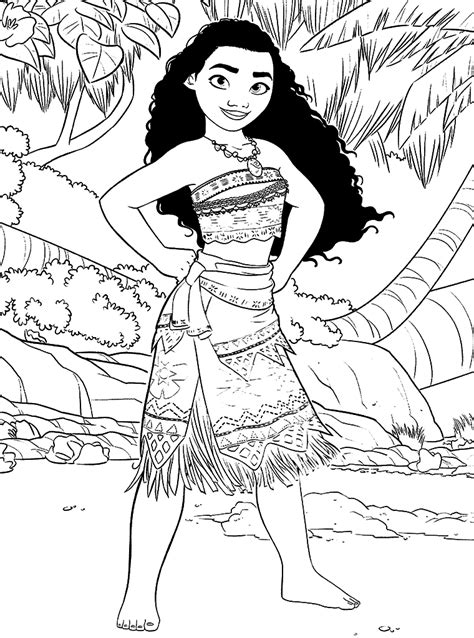 Moana Dibujos Para Colorear