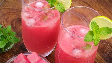 Watermelon Juice Refreshing Drink Healthy Summer Recipe Youtube