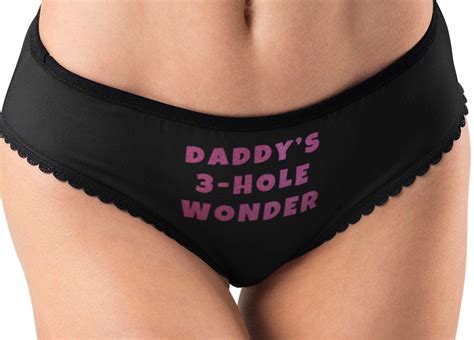 Personalized Customized Sexy Panties Daddys Hole Wonder Etsy