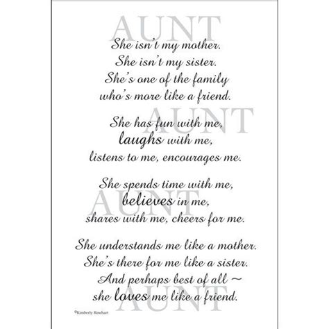 Favorite Aunt Poems