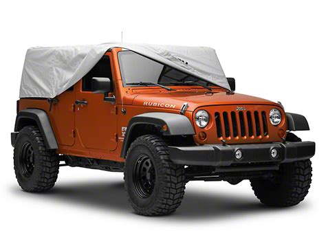 Mopar Jeep Wrangler Cab Cover With Jeep Logo Silver 82210324ab 07 18