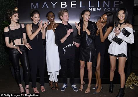 Adriana Lima Wears Black Leather At Nyfw Event Daily Mail Online