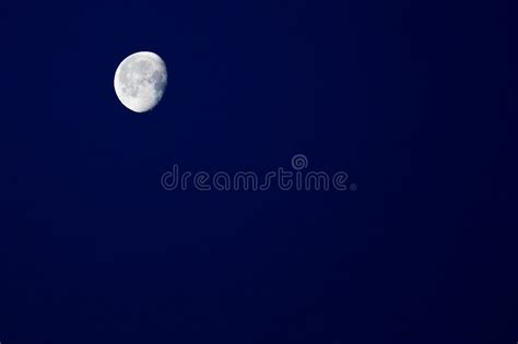 Night Sky And Half Moon Stock Image Image Of Outdoors 38547929