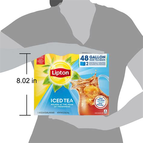 Lipton Iced Tea Gallon Size Tea Bags 48 Ct Exp Mar 2024 Free