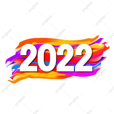 Paint Brush Stroke Clipart Transparent Png Hd Calendar Header 2022