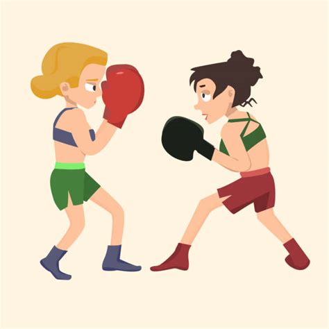 female boxing clip art illustrations royalty free vector graphics and clip art istock