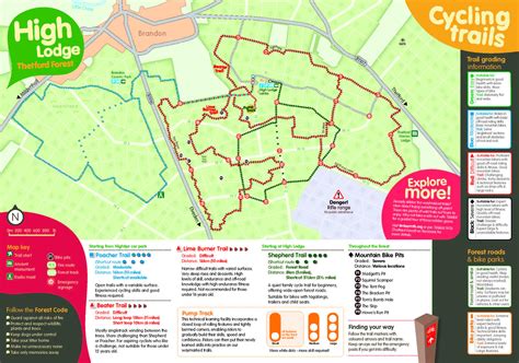 Thetford Forest Mountain Bike Trail In Thetford England Directions