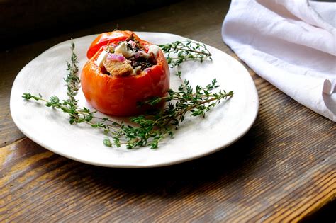 Rezept F R Gef Llte Tomaten Aus Dem Ofen Mit Brot
