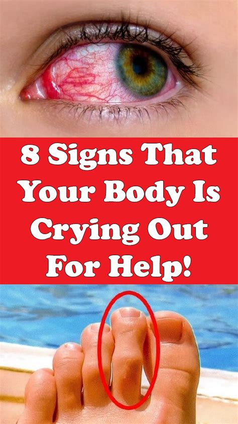 8 Signs That Your Body Is Crying Out For Help Wellness Lays