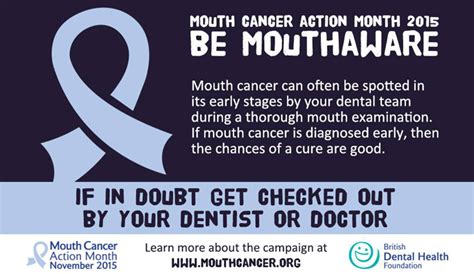 Mouth Cancer Action Month