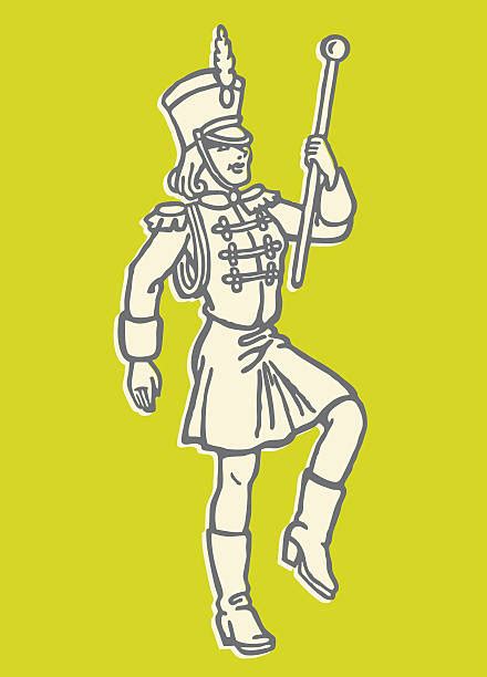Royalty Free Majorette Clip Art Vector Images And Illustrations Istock