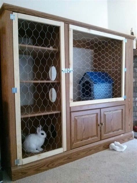10 Diy Rabbit Hutches From Upcycled Furniture Home Design Garden