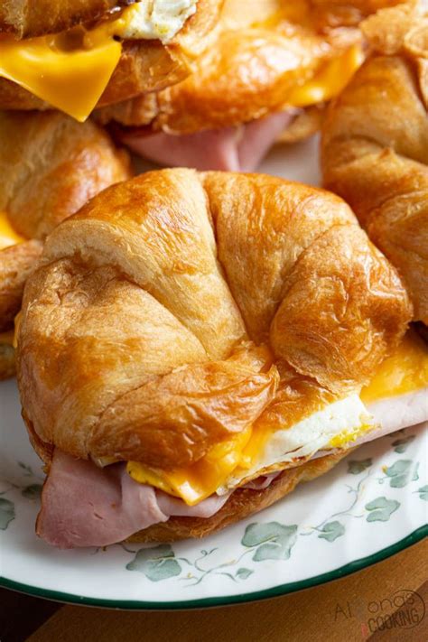 Easy Croissant Breakfast Sandwich Alyonas Cooking Recipe
