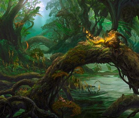 Bosque Encantado Fantasy Landscape Fantasy Forest Fantasy Art
