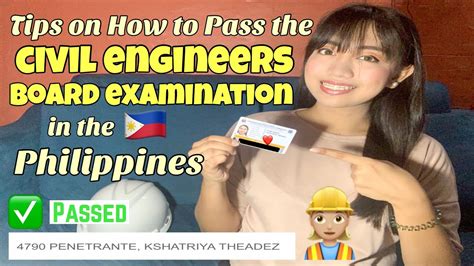 How To Pass The Civil Engineers Board Examination In The Philippines