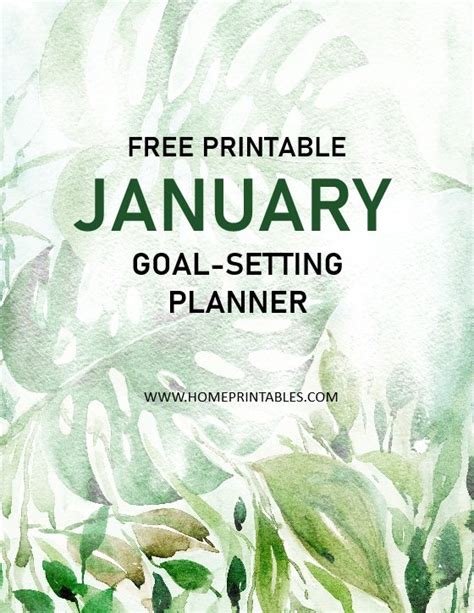 Free Printable January Planner Start Your 2021 Right