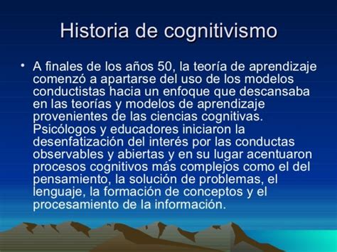 Cuadros Sinópticos Y Comparativos Sobre El Cognitivismo Cuadro