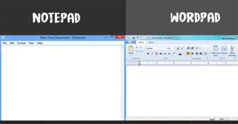 شرح الفرق بين Notepad و Wordpad وما هي وظيفة كل منهما