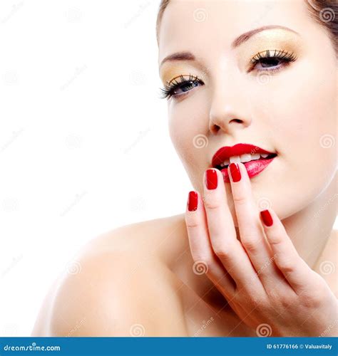 Portrait Of Sensuality Glamour Woman Stock Photo Image Of Girl Head