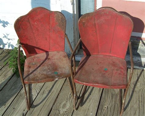 Get the best deal for folding chair antique chairs from the largest online selection at ebay.com. Pair of Vintage Childrens Metal Yard Chairs / Rocker # ...