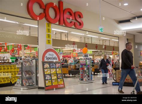 Coles Supermarket Grocery Store In Mona Vale Sydneyaustralia Stock
