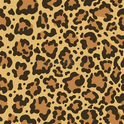 Leopard Skin Seamless Pattern Stock Vector Illustration Of Skin