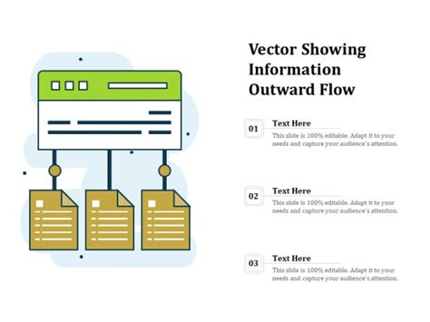 Vector Showing Information Outward Flow Ppt Powerpoint Presentation