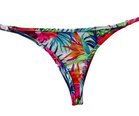 Brazilian Cheeky Micro Thong Bikini Bottom Minimal Coverage Classic