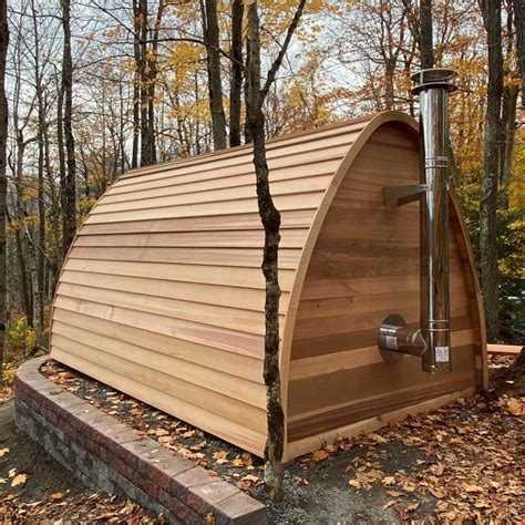 Dundalk Outdoor Pod Sauna Heater Included Customizable Divine Saunas
