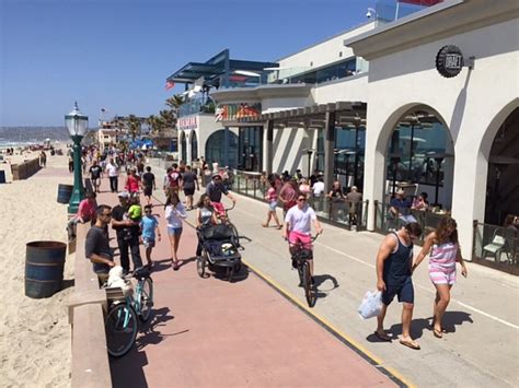 Mission Beach Boardwalk Boardwalk Mission Beach Ocean Front Walk