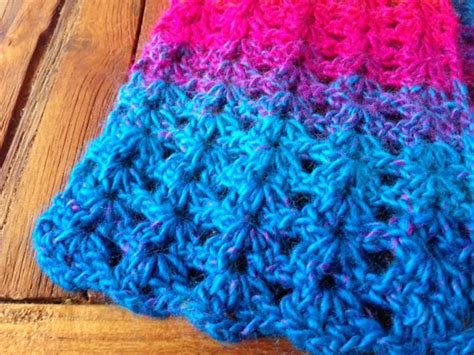 v stitch crochet scarf pattern