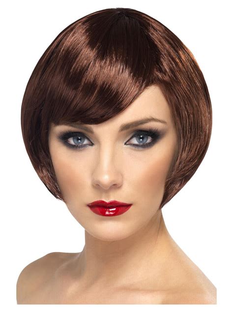 Smiffys Babe Short Bob Glamour Wig Assorted Colours Adults Fancy Dress Ebay