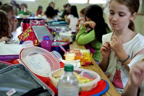 Free Picture Young School Girl Eyeing Classmates Homemade Lunch