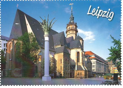 My Postcard Page Germany ~ St Nicholas Church Leipzig