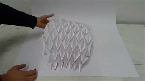 Origami Waterbomb Folding Pattern Youtube