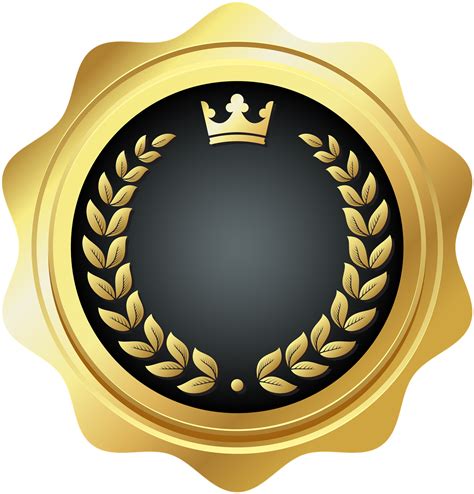 Golden Badge Template Png Clipart Image Ideias Para Logotipos Ideias