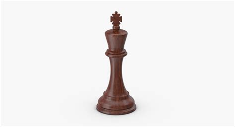 3d King Chess Piece