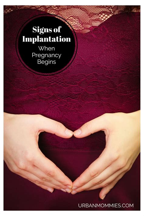 Signs Of Implantation When Some Say Pregnancy Begins Urban Mommies