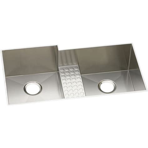 Elkay Avado 355 In X 205 In Polished Satin Double Basin Stainless