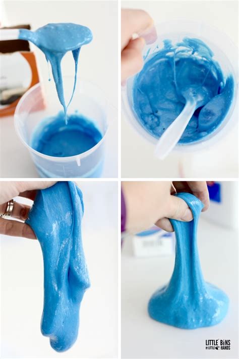 How To Make Slime Without Borax Little Bins For Little Hands